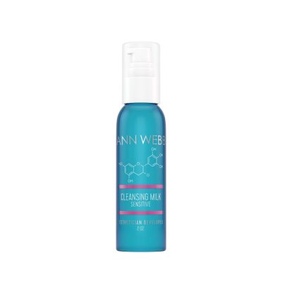Ann Webb Sensitive Cleansing Milk - Gentle Daily Face Cleanser for Sensitive Skin Nourishes & Rejuvenates - Sensitive Milk Cleanser for All Skin Types w/o Irritating Ingredients. (2oz)
