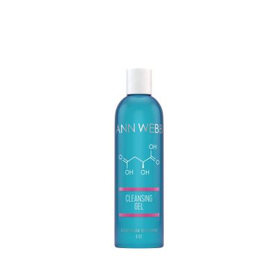 Ann Webb Foaming Cleansing Gel for Oily & Blemished Skin, Non-Greasy Exfoliating Cleanser with Silky Smooth Formula for All Skin Types - 6 oz