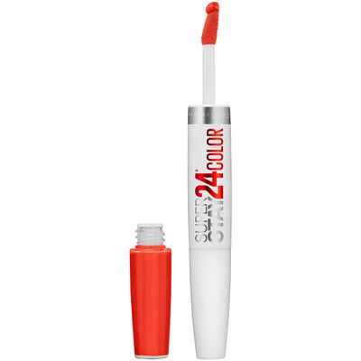 Maybelline New York Superstay 24, 2-step Lipcolor, Non-Stop Orange