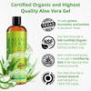 Seven Minerals Organic Aloe Vera Gel from freshly cut 100% Pure Aloe - Big 12oz - HighestQuality, Texas grown, Vegan, Unscented - For Face, Skin, Hair, Sunburn relief view 2