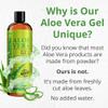 Seven Minerals Organic Aloe Vera Gel from freshly cut 100% Pure Aloe - Big 12oz - HighestQuality, Texas grown, Vegan, Unscented - For Face, Skin, Hair, Sunburn relief view 4