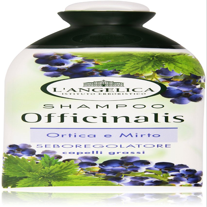 L'Angelica: "Officinalis" Shampoo Sebum - Regulating with Nettle and Myrtle 250ml - 8.45fl.oz [ Italian Import ]