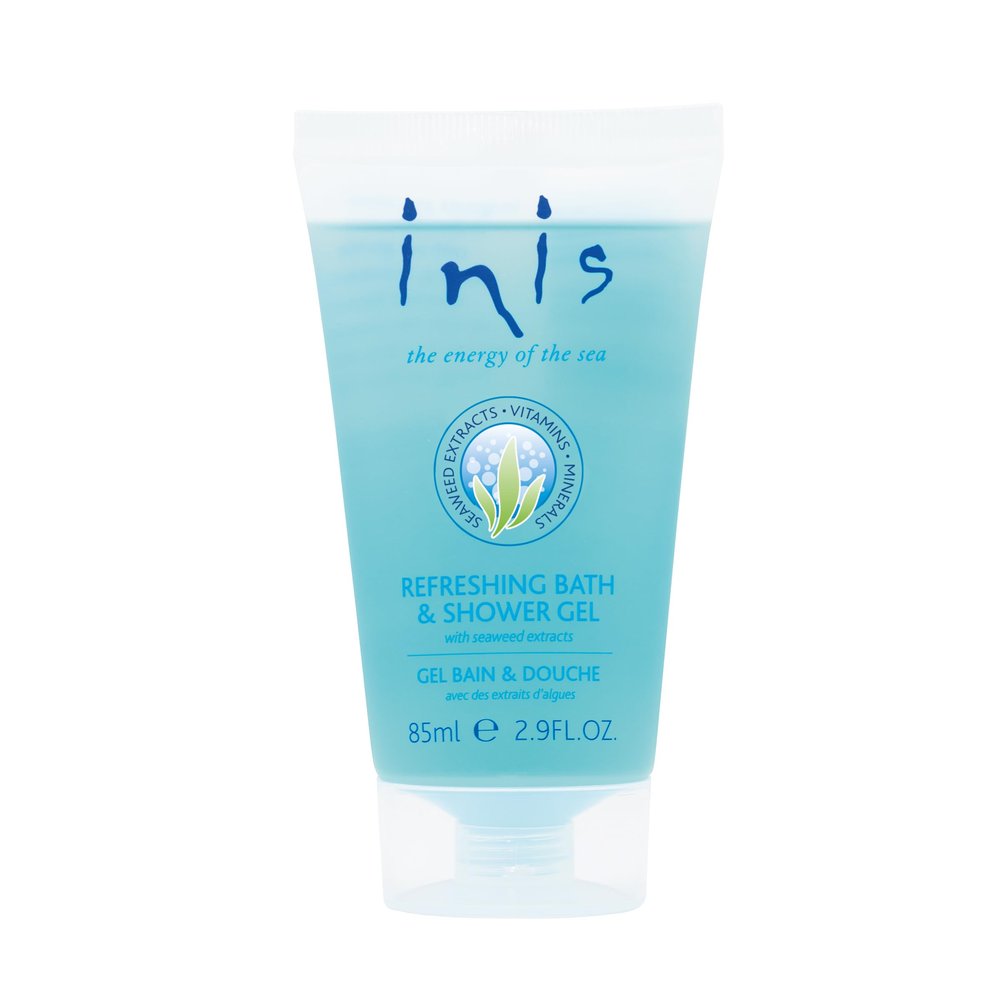 Inis the Energy of the Sea Refreshing Bath and Shower Gel - Travel Size Body Wash for Women and Men - Ocean Fresh Fragrance - 2.9 Fl Oz
