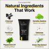 Lumin - Charcoal Scrub Deep Detox for Men - Face Cleanser for Men, Pre Shave Scrub, A charcoal face exfoliator that refreshes & rejuvenates the skin, Suitable for all skin types, 30ml, 1-Pack view 2