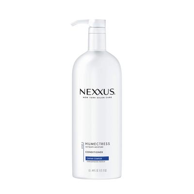 Nexxus Humectress Moisturizing Conditioner for Dry Hair Ultimate Moisture Silicone-Free, Moisturizing ProteinFusion with Elastin Protein and Green Caviar 44 oz