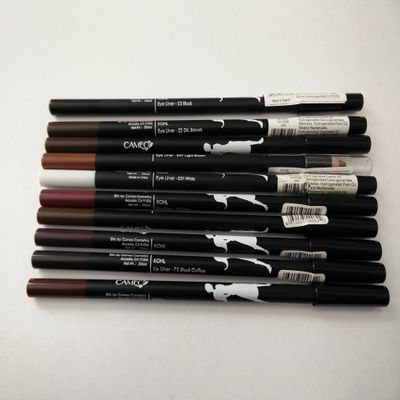 Cameo Cosmetics Makeup Long Eye/Lip Liner Pencil Set, 10 Piece