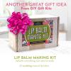 DIY Gift Kits Lip Balm Making Kit - DIY Self-Care Craft Kits - Lip Balm Equipment with Mica & Tubes - DIY Homemade Products with Shea & Coconut Butter - 73-Piece Set, Lime & Rose, Assorted view 2