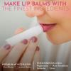DIY Gift Kits Lip Balm Making Kit - DIY Self-Care Craft Kits - Lip Balm Equipment with Mica & Tubes - DIY Homemade Products with Shea & Coconut Butter - 73-Piece Set, Lime & Rose, Assorted view 3