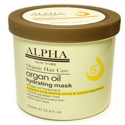 Argan Oil Original Hydrating Mask Hair Repair By Alpha New York 1000 ml. / 33.8 fl. oz.