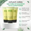 ECO Amenities Conditioning Shampoo, Travel Size Shampoo and Conditioner Sets, Mini Shampoo & Conditioner Sets - 2 in 1 Shampoo & Conditioner, Green Tea Scent, 0.75 Fl Oz (Pack of 288) view 2