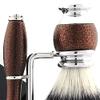 Haryali London 6 Pc Mens Shaving Kit 5 Edge Razor With Synthetic Badger Hair Shaving Brush, Stand, Soap, Bowl and Alum Perfect Set For Men view 2