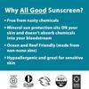 All Good Sunscreen - Sport Mineral Sunscreen Lotion, Reef Friendly, SPF 30+ for Face & Body, Water & Sweat Resistant (3 oz) view 3