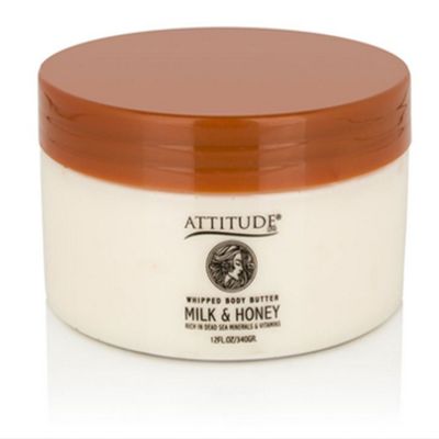 Attitude Line Premium Quality Dead Sea Products Milk & Honey WHIPPED BODY BUTTER - 10-Ounce AttitudeLine