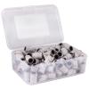 100 Pieces Large Nail Sanding Bands Professional Nail Manicure for Nail Drill Bits for Acrylic Nails (100 Grit, Zebra) view 1