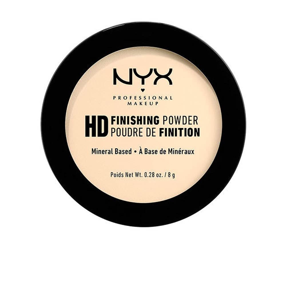 NYX PROFESSIONAL MAKEUP HD Finishing Powder, Pressed Setting Powder - Banana