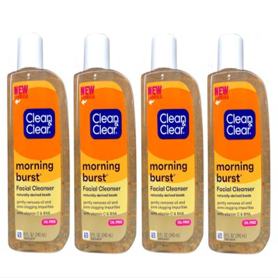 CLEAN & CLEAR Morning Burst Facial Cleanser 8 oz (Pack of 4)