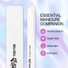 10pcs - PANA Jumbo Double-Sided Emery Nail File for Manicure, Pedicure, Natural, and Acrylic Nails - White (Grit 100/180) view 2
