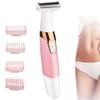 Electric Shaver Trimmer for Women Full Body,Painless Lady Wet & Dry Electric Bikini Line Trimmer Body Hair Remover for Leg Underarm Eyebrow Public,USB Rechargeable Cordless Waterproof view 1