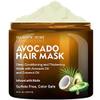 Majestic Pure Avocado and Coconut Hair Mask for Dry Damaged Hair - Infused with Biotin - Deep Conditioning, Hair Thickening, for Healthy Hydrated Hair, Sulfate Free, 16 fl oz view 1