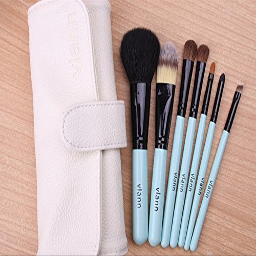 7 PCS Cosmetic brush eye shadow brush Blusher brush foundation brush-Blue