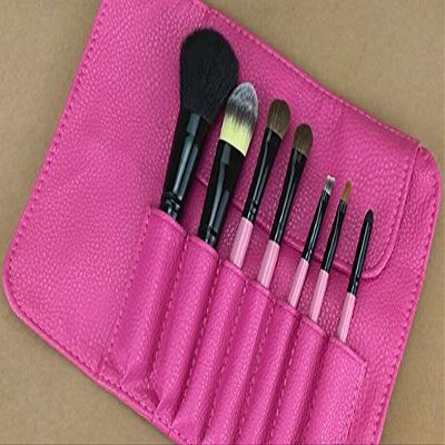 7 PCS Cosmetic brush eye shadow brush Blusher brush foundation brush-Pink