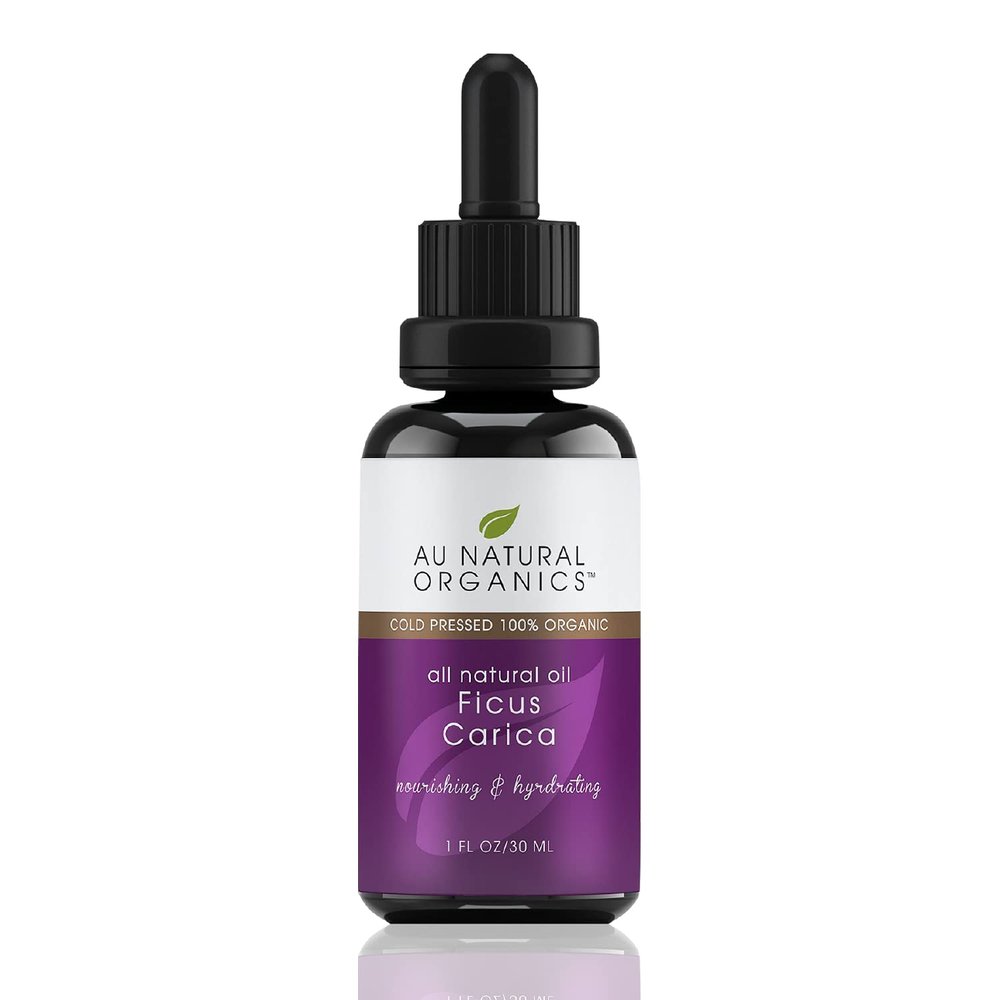 Au Natural Organics Fig Seed Oil for Skin Ficus Carica 100% Pure Organic Cold Pressed Extract | Tighten & Clean Skin Pores, Blackheads, Breakouts | Fig Essential Oil | Face & Skin Moisturizer 30ml