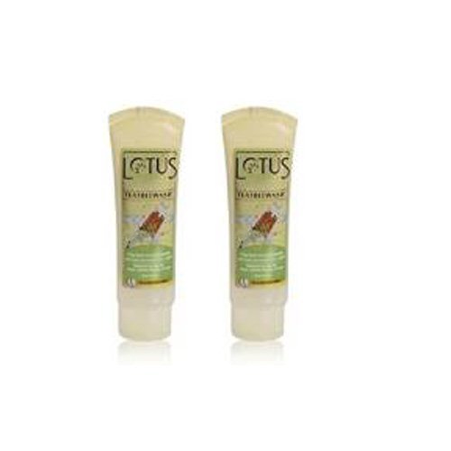 2 x Lotus Herbals Teatreewash Tea Tree and Cinnamon Anti-Acne Oil Control Face Wash, 80g