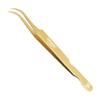 3 Pcs Russian Volume Japanese Stainless Steel Tweezers for Eyelash Extension (Golden Titanium Coated) view 3