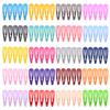 100 Pieces Solid Color 2 Inch Barrettes Women Metal Snap Clips view 1