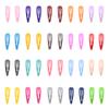 100 Pieces Solid Color 2 Inch Barrettes Women Metal Snap Clips view 2