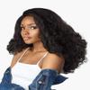 Sensationnel Curls Kinksandco Half Wig - Heart Breaker Synthetic Instant Weave Updo Full Cap for Natural 3C to 4C Hair Textures (2 DARKBROWN) view 2