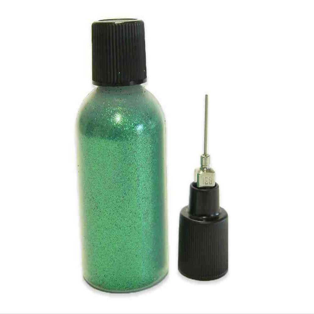 20g Lily Green Ultra Fine Cosmetic Grade Body Safe Loose Glitter Make Up Henna Tattoo Face Paint in Precision Tip Poof Bottle