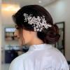 ZHENM 2 PCS Wedding Hair Clip for Brides,Rhinestone Wedding Headband, Bridal Hair Accessories,Wedding Hair Accessories for Brides (Silver) view 2