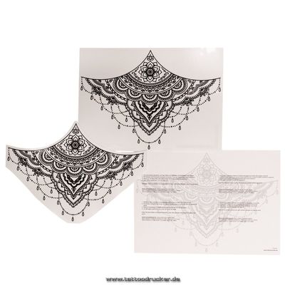 10 x Sexy Underboob Tattoo black - Underboob Tattoo Under Breast - No China! (10)