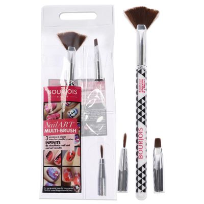 Bourjois Multi-Brush 3 Piece Nail Art Set for Women