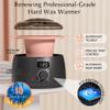 KOTAMU Waxing Kit Black Digital Wax Kit for Women Men Sensitive Skin Hard Waxing Pot for Eyebrow Face Leg Underarm Coarse Soft Hair Removal Professional Wax Warmer with 25 Accessories for Home Salon view 2