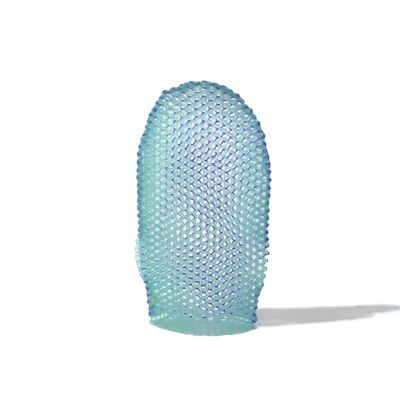 Supracor Stimulite Dual-Sided Bath Mitt - Lavender side (softer texture) Green side (firmer texture)