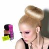 AnHua2PCS Beige Extra Large Hair Styler Tool Donut Bun Maker Former Doughnut Shaper Ring Styling Roll Updo 10cm view 3