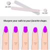 50pcs Wooden Nail FilesDouble Sided Emery Board 180/240 Grit for Natural Nail view 2