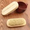 AnHua 2PCS Hand Food Washing Fingernail Nail Brush Bristle & SPA Oil Massage Brush, Wood Handle & Natural Bristle Manicure Brush view 4