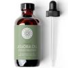 Pure Body Naturals Organic Jojoba Oil, 4 Fl Oz - 100% Pure, Organic, Cold Pressed Jojoba Oil for Skin, Face, Nails and Hair Growth - Carrier Oil for Mixing Essential Oils view 1