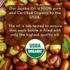 Pure Body Naturals Organic Jojoba Oil, 4 Fl Oz - 100% Pure, Organic, Cold Pressed Jojoba Oil for Skin, Face, Nails and Hair Growth - Carrier Oil for Mixing Essential Oils view 2