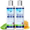 Sulfate Free Shampoo and Conditioner Set for Seborrheic Dermatitis Relief - Severe Dry & Itchy Scalp Treatment with Manuka Honey, Aloe Vera & Coconut Oil - Safe for Color Treated Hair (8 oz) view 1