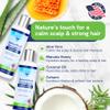 Sulfate Free Shampoo and Conditioner Set for Seborrheic Dermatitis Relief - Severe Dry & Itchy Scalp Treatment with Manuka Honey, Aloe Vera & Coconut Oil - Safe for Color Treated Hair (8 oz) view 3