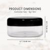 50 New empty 5 Gram (0.17 oz) Acrylic Round Jars - BPA Free Plastic Containers for Cosmetic, Lotion, Cream, Makeup, Bead, Eye shadow, Rhinestone, Samples, Pot, 5g/5ml (Black Lid 50 Jars) view 3