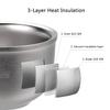 Anbbas Shaving Soap Bowl,3 Layers Food-Grade 304 Stainless Steel Shaving Cream Mug Cup for Brush Men Close Shave(Dia: 4.1 inches) view 4