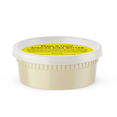 Plant Guru Raw African Shea Butter 8 oz. 100% Pure Natural Unrefined IVORY - Ideal Moisturizer For Dry Skin, Body, Face And Hair Growth. Great For DIY Soap and Lip balm Making.