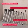 Mirabella Dual Finish Blush & Powder Brush  Angled Vegan Makeup Brush for Cheeks, Super-Soft Synthetic Bristles, Weighted Aluminum Handle, Cruelty-Free, Professional Quality view 3
