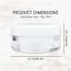 (1000 Pcs) Beauticom 5G/5ML Round Clear Jars with White Lids for Scrubs, Oils, Salves, Creams, Lotions - BPA Free view 3