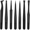 7pcs Precision Anti-static Tweezers, Marrywindix Plastic Tweezers for Electronics Jewelry-making Repairing view 2